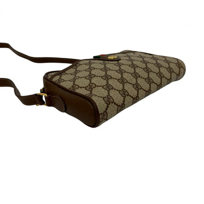 GUCCI Shoulder Bag leather Brown Sherry line