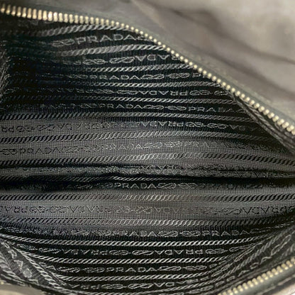 PRADA Shoulder Bag leather black