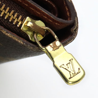 LOUIS VUITTON Bifold Wallet M61667 Monogram Brown Compact zip