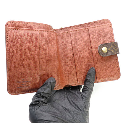 LOUIS VUITTON Bifold Wallet M61667 Monogram Brown Compact zip
