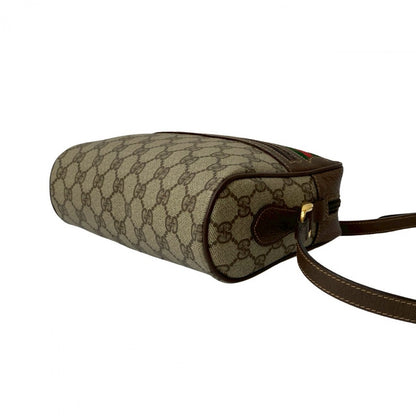 GUCCI Shoulder Bag leather Brown Sherry line