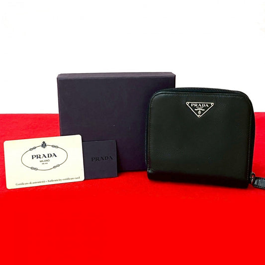 PRADA Bifold Wallet leather black