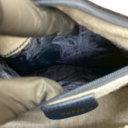 GUCCI Shoulder Bag leather Navy