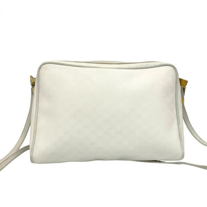 GUCCI Shoulder Bag leather white