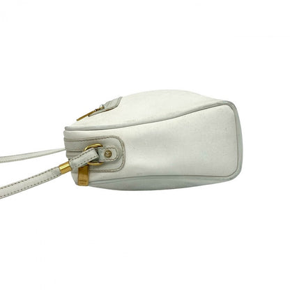 GUCCI Shoulder Bag leather white