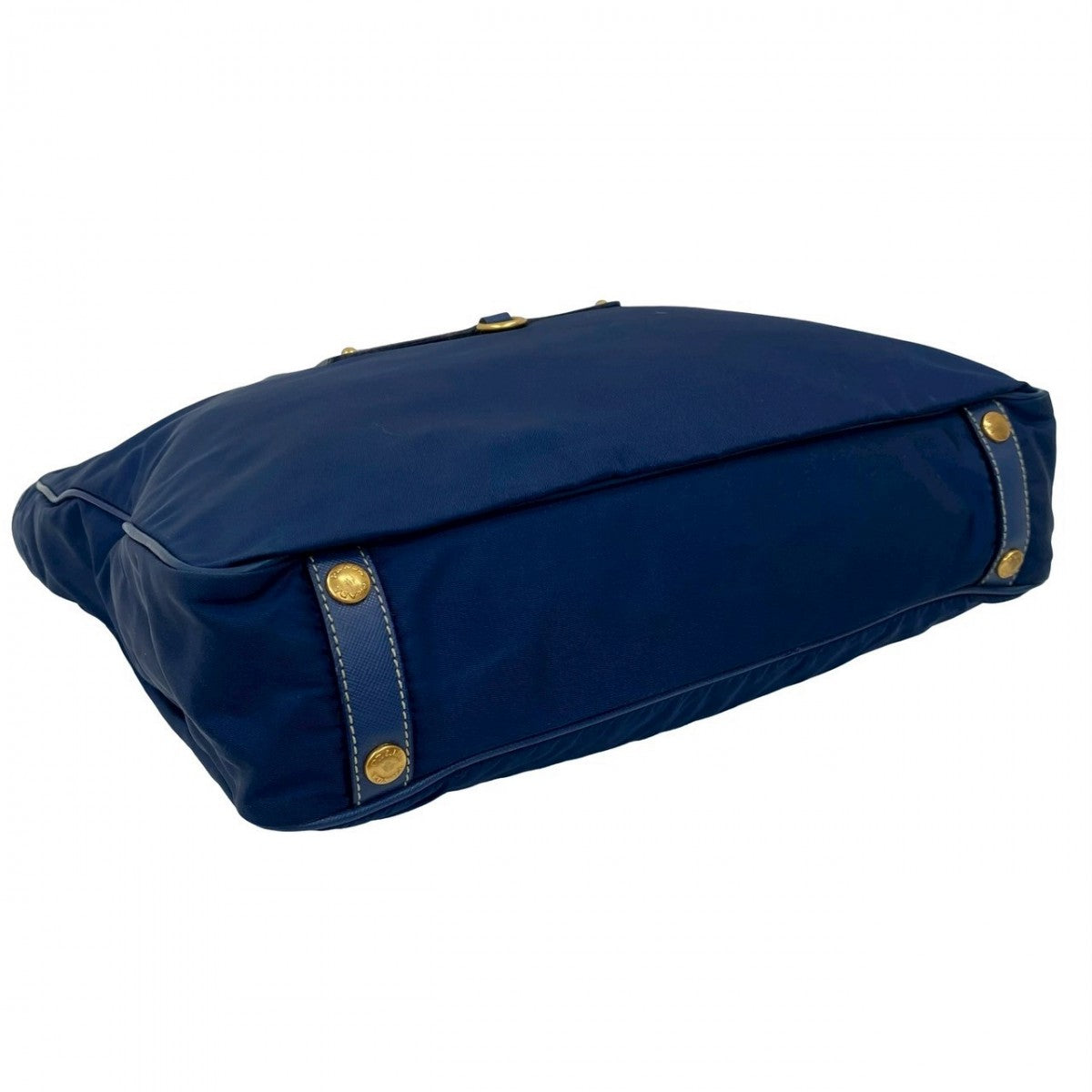 PRADA Handbag Nylon blue