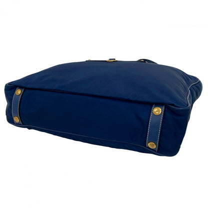 PRADA Handbag Nylon blue