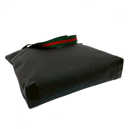 GUCCI Tote Bag leather black Sherry line