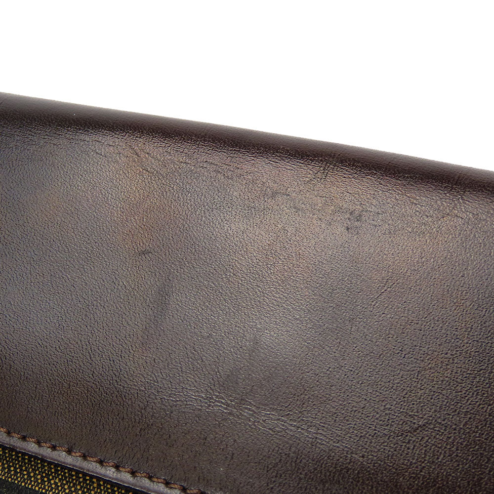 FENDI Long Wallet Purse canvas Brown Zucca