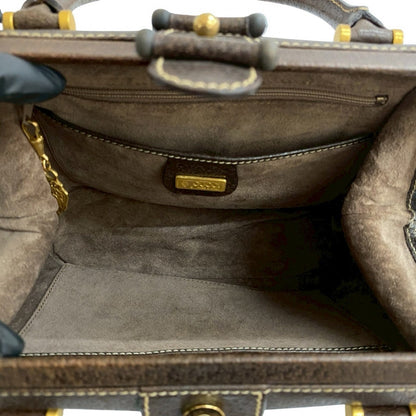 GUCCI Handbag leather Brown