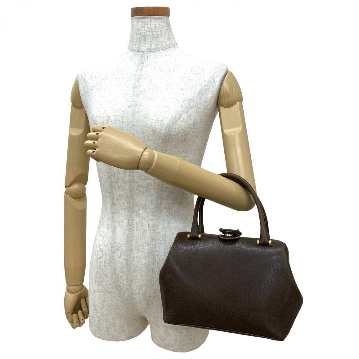 GUCCI Handbag leather Brown