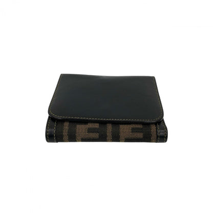 FENDI Tri-fold wallet leather black