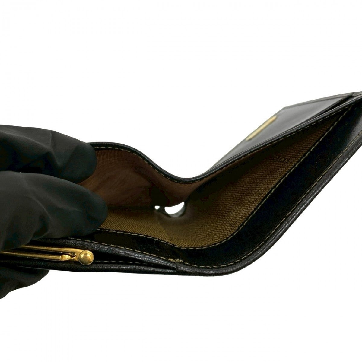 FENDI Tri-fold wallet leather black