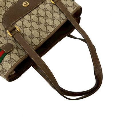 GUCCI Tote Bag leather Brown Sherry line