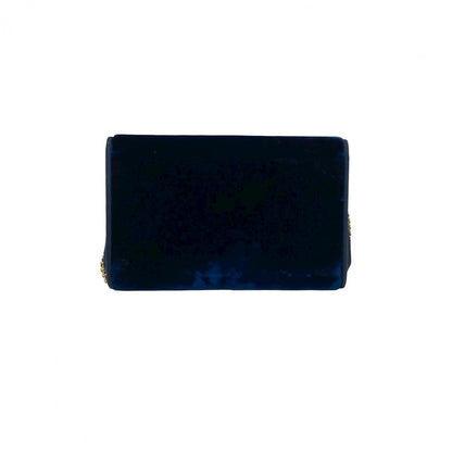 GUCCI Shoulder Bag Velor Navy