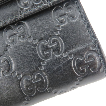GUCCI Bifold Wallet 406925 Sima leather black