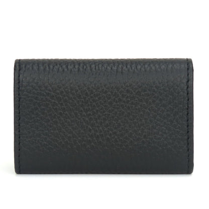 GUCCI Key case Key holder  456118 leather black GG Marmont