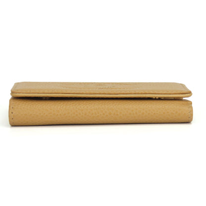 CHANEL Key case Key holder  Caviar skin beige