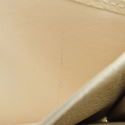 LOUIS VUITTON Long Wallet Purse M80116 Monogram Ann Platt Cream/Bois Rose Zippy wallet
