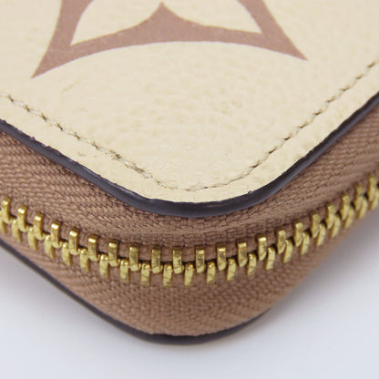 LOUIS VUITTON Long Wallet Purse M80116 Monogram Ann Platt Cream/Bois Rose Zippy wallet