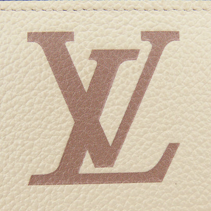 LOUIS VUITTON Long Wallet Purse M80116 Monogram Ann Platt Cream/Bois Rose Zippy wallet