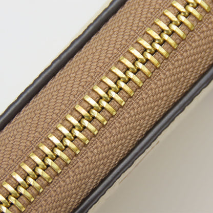 LOUIS VUITTON Long Wallet Purse M80116 Monogram Ann Platt Cream/Bois Rose Zippy wallet