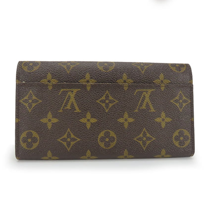 LOUIS VUITTON Long Wallet Purse M60531 Monogram Brown Portefeuille Sara