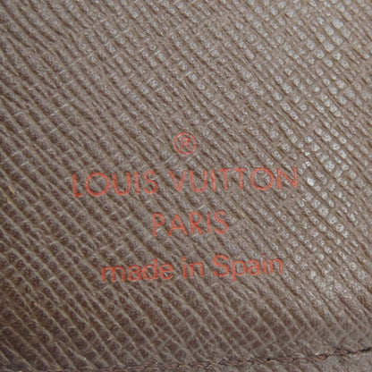 LOUIS VUITTON Bifold Wallet N61668 Damier Brown Compact zip