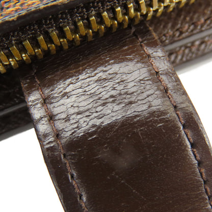 LOUIS VUITTON Bifold Wallet N61668 Damier Brown Compact zip
