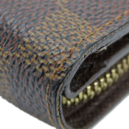 LOUIS VUITTON Bifold Wallet N61668 Damier Brown Compact zip