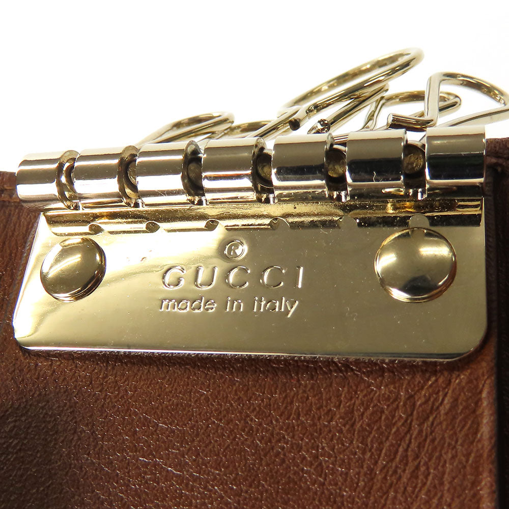 GUCCI Key case Key holder  282432 GG canvas beige Interlocking