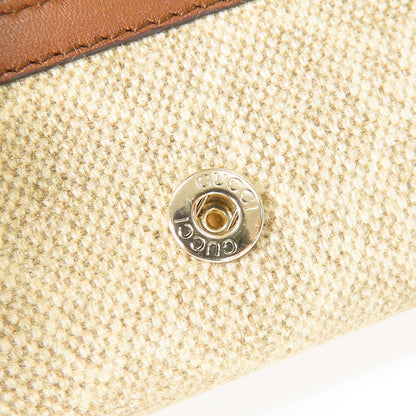 GUCCI Key case Key holder  282432 GG canvas beige Interlocking