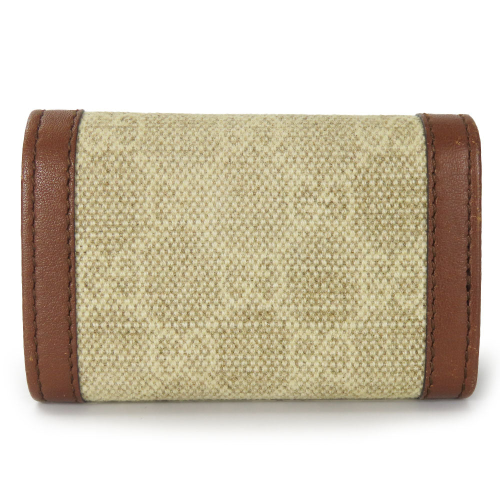 GUCCI Key case Key holder  282432 GG canvas beige Interlocking