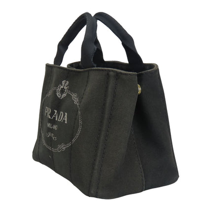 PRADA Handbag canvas black Canapa