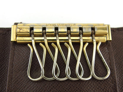 LOUIS VUITTON Key case Key holder N62630 Brown beige gold Multicles6
