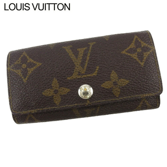 LOUIS VUITTON Key case Key holder M62631 Brown beige Multicles4