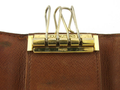 LOUIS VUITTON Key case Key holder M62631 Brown beige Multicles4