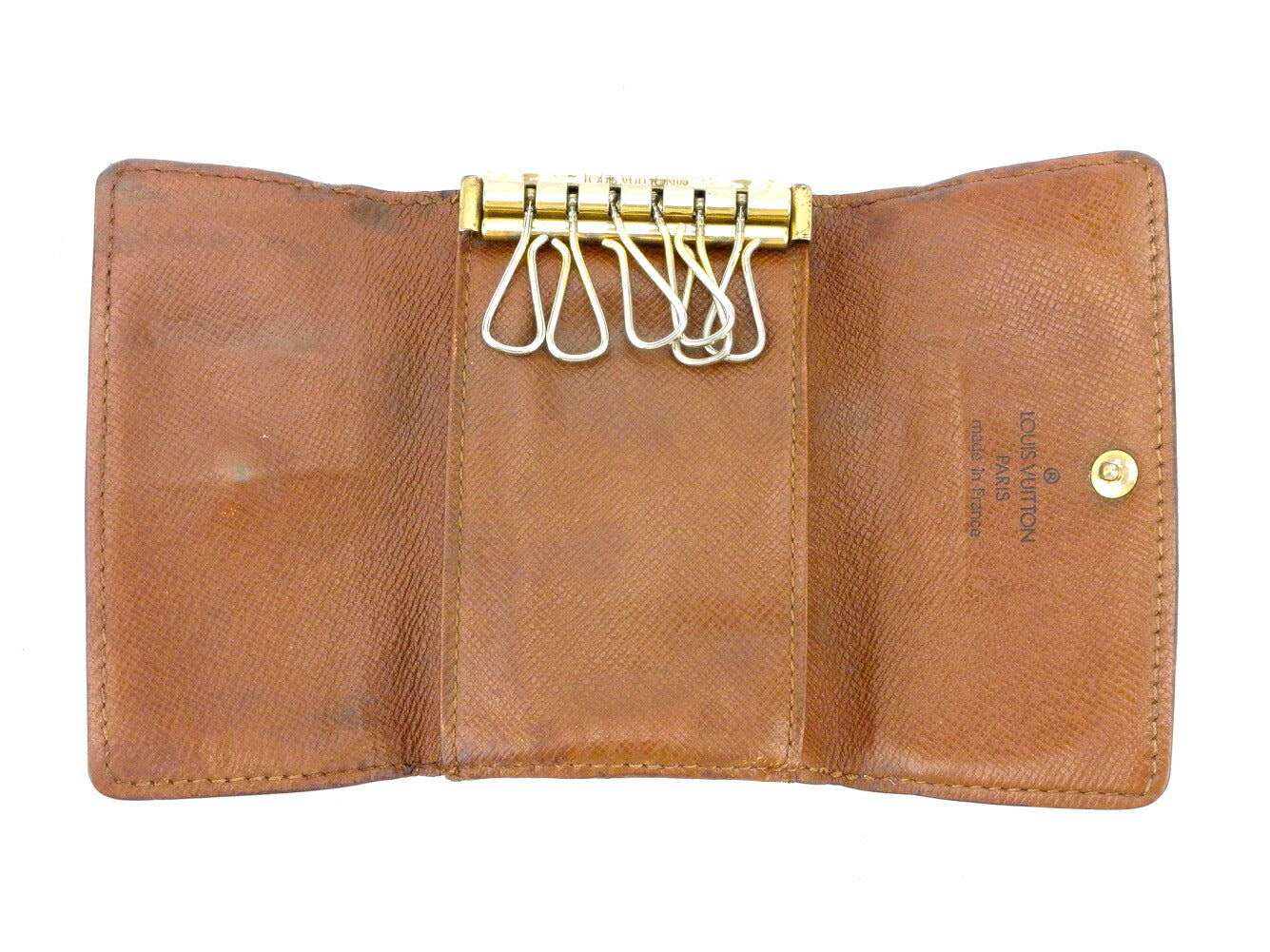 LOUIS VUITTON Key case Key holder M62630 Brown Multicles6