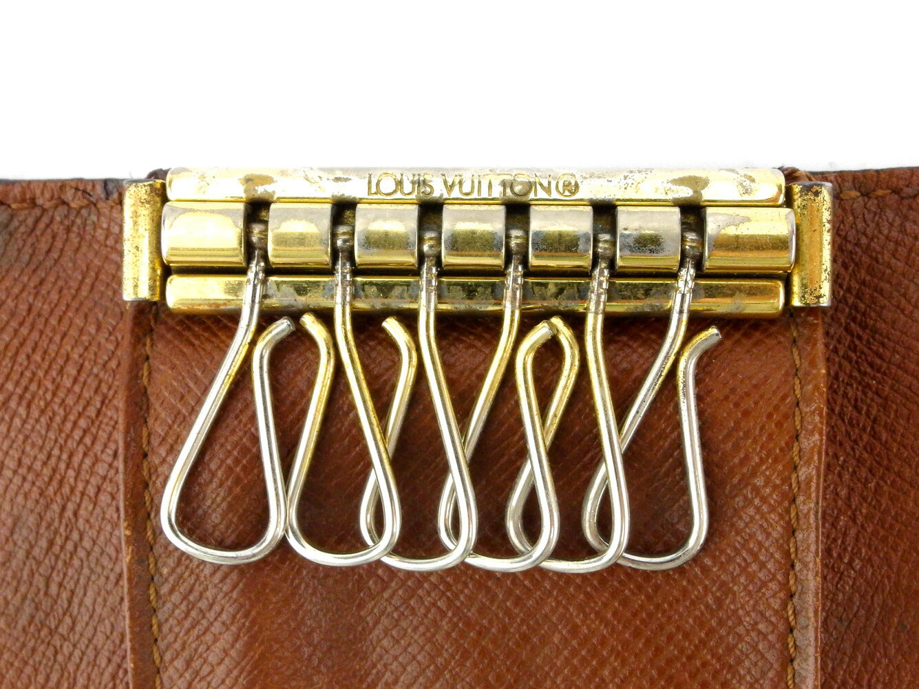 LOUIS VUITTON Key case Key holder M62630 Brown Multicles6