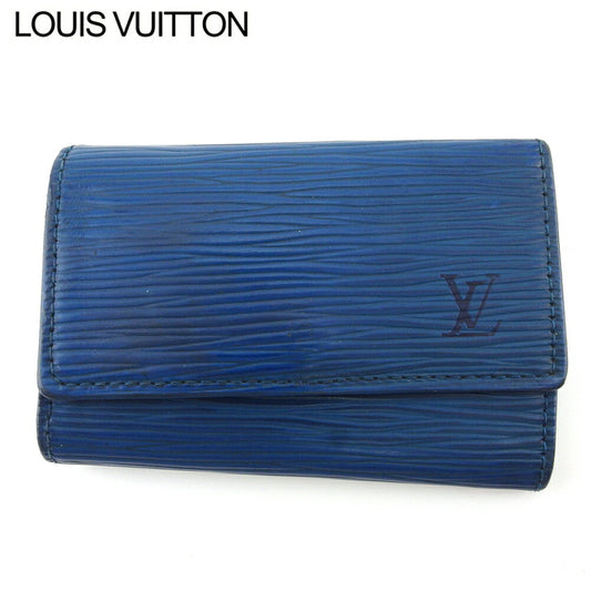 LOUIS VUITTON Key case Key holder M63815 Blue gold Multicles6