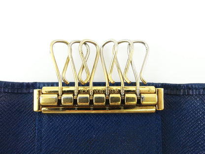 LOUIS VUITTON Key case Key holder M63815 Blue gold Multicles6