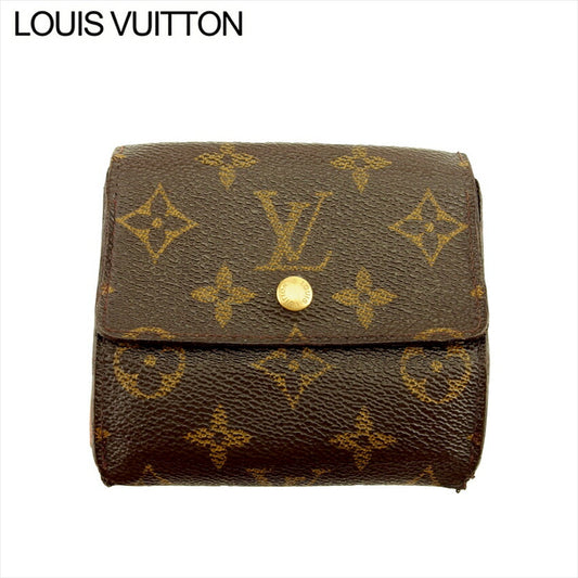 LOUIS VUITTON Bifold Wallet M61652 Brown beige gold Porte Monnaie Billets Cartes Credit