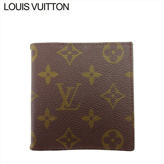 LOUIS VUITTON Bill Compartment No.142 Brown beige Porte Billets Cult Blue (old type)