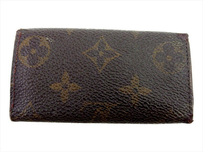 LOUIS VUITTON Key case Key holder M62631 Brown beige gold Multicles4