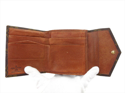 LOUIS VUITTON Bifold Wallet M61660 Brown beige Portonebier