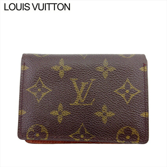 LOUIS VUITTON Pass case M60533 Brown beige Porto 2 Cult Vertical