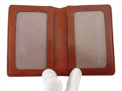 LOUIS VUITTON Pass case M60533 Brown beige Porto 2 Cult Vertical