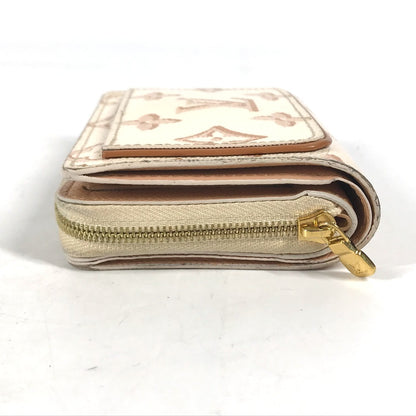 LOUIS VUITTON Folded wallet M81527 Monogram canvas White type Monogram Portefeuille Lou Women Used Authentic