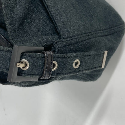 FENDI Shoulder Bag Jersey gray Mamma Bucket logo