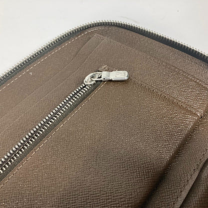 LOUIS VUITTON Long Wallet Purse M30658 Taiga Leather Brown Taiga Organizer Atoll